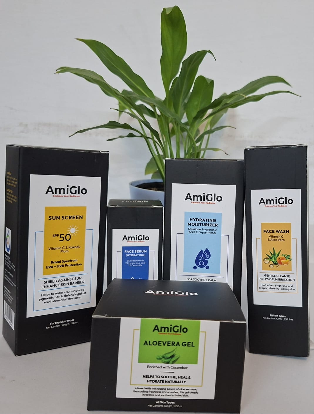 Sunscreen Dry Skin (50 Gm)+Face Wash (100mL)+ Hydrating Moisturizer (50 Gm)+ Face Serum (30m)+ Aloevera Gel (100 Gm)
