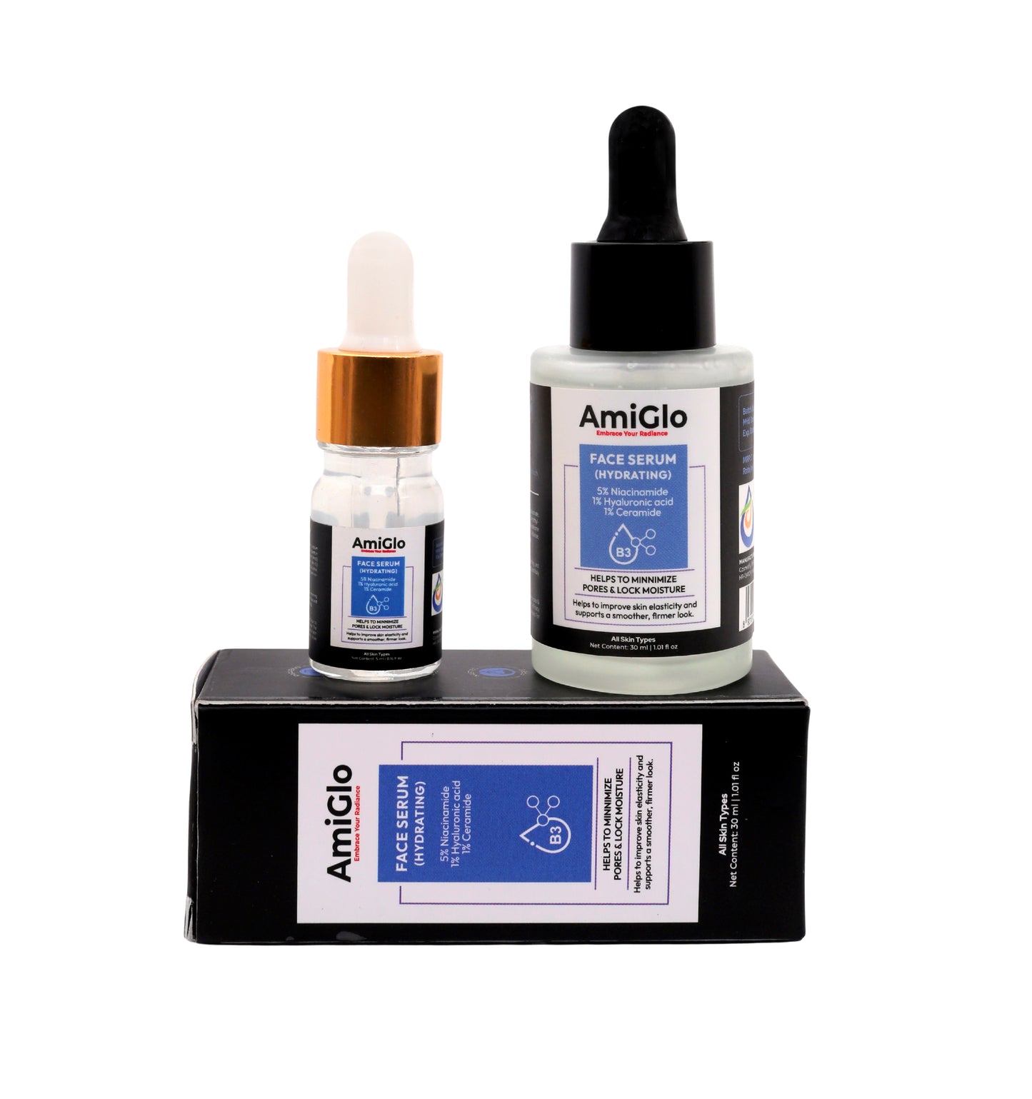 FACE SERUM | Power of 3 in 1: Niacinamide (5%), Hyaluronic Acid (1%), Ceramide (1%)