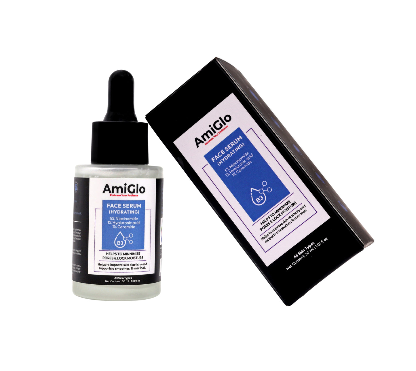 FACE SERUM | Power of 3 in 1: Niacinamide (5%), Hyaluronic Acid (1%), Ceramide (1%)