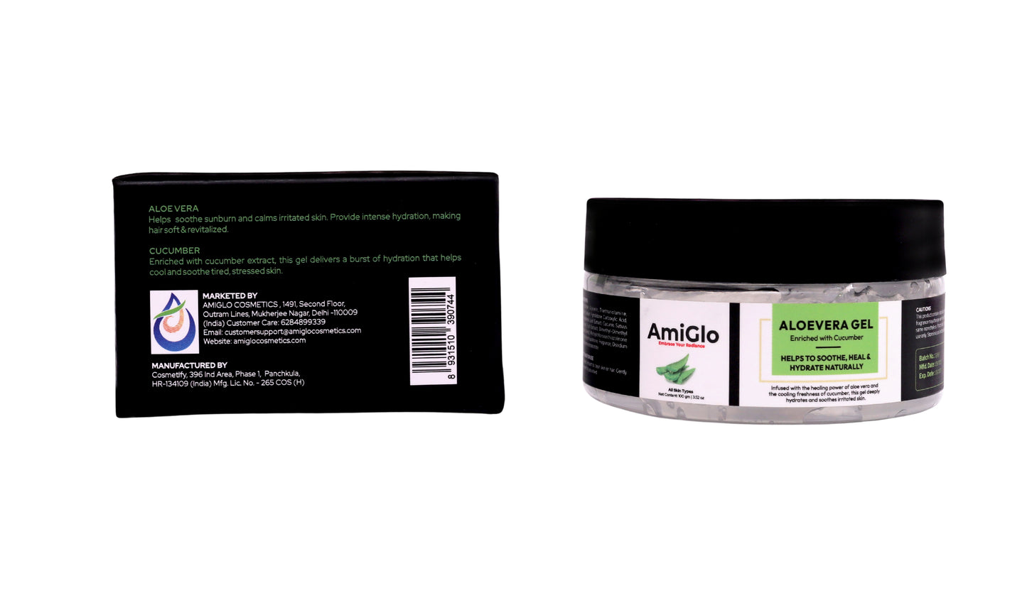 ALOEVERA GEL | Power of Aloevera & Cucumber Combined